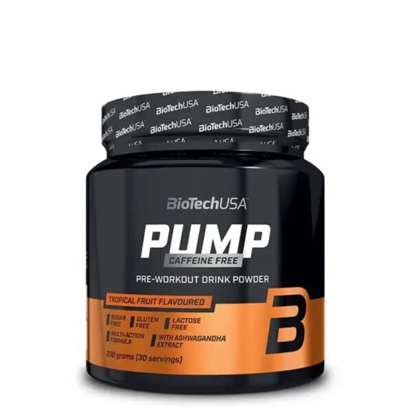 Pre Workout Poudre Pump Sans Caféine 330g (30 Servings)